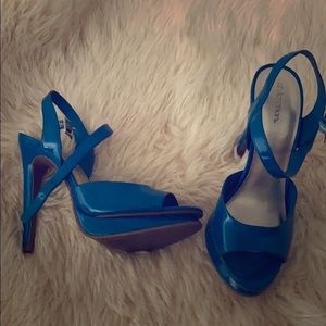 Blue stilettos